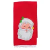 Transpac 27.0 Inch Snowman/Santa Tea Towel Christmas Hand Towel Set , S (2PC)
