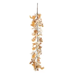Transpac Artificial 60 In. Multicolored Harvest Warm Fall Wishes Garland