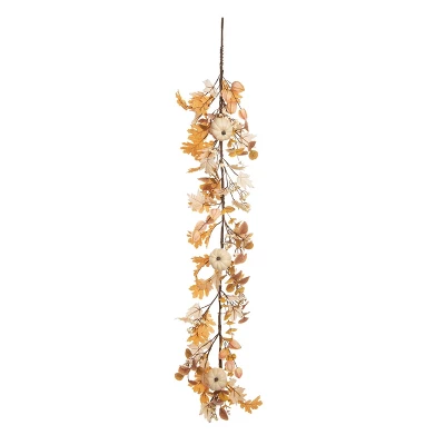 Transpac Artificial 60 In. Multicolored Harvest Warm Fall Wishes Garland 1 Transpac Artificial 60 In. Multicolored Harvest Warm Fall Wishes Garland