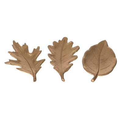 Transpac Metal Gold Leaf Decor Set Of 3 Elegant Sculptures For Fall Harvest Tabletop Decoration And Gift Giving 1 Transpac Metal Gold Leaf Decor Set Of 3 Elegant Sculptures For Fall Harvest Tabletop Decoration And Gift Giving
