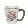 Transpac Wonderful Time Of The Year Ceramic Mug 17.6oz Multicolor Christmas Drinkware Gift For Hostess Dishwasher Safe
