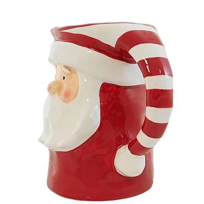 Transpac 7.5 Inch Sweet Santa Pitcher , Christmas Party Claus (1PC) 2 Transpac 7.5 Inch Sweet Santa Pitcher , Christmas Party Claus (1PC) - Image 2
