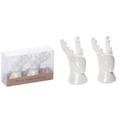 Transpac Dolomite 6 In White Christmas Elegant Reindeer Salt And Pepper Shaker Set Of 2 For Holiday Dining -Transpac GUEST 2164eba1 1d34 4311 a261 e498d0f108b8