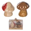 Transpac Ceramic Mushroom Salt And Pepper Shakers Set Of 2 Charming Home Decor For Spring