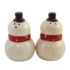 Transpac 3.75 In Nostalgic Snowman Winter Salt And Pepper Shaker , Christmas Johanna Parker (2PC)