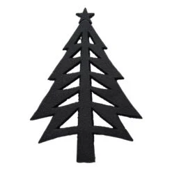 Transpac 9.06 Inch Black Matte Cast Iron Christmas Tree Trivet For Holiday Decor And Kitchen Use -Transpac GUEST 241ad762 0933 42f9 9aba cb50811f3893