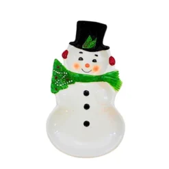 Transpac 8.0 Inch Character Tidbit Plate Christmas Seasonal Tabletop , Vintage Style Santa Snowman (1PC) 7 Transpac 8.0 Inch Character Tidbit Plate Christmas Seasonal Tabletop , Vintage Style Santa Snowman (1PC) -Transpac GUEST 2875c119 e320 4148 8342 de19abae2a62