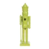 Transpac 15 Inch Wood Lime Green Nutcracker Decorative Object For Christmas Tabletop Decor Unique Holiday Gift