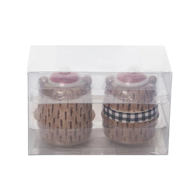 Transpac Dolomite 5 In Multicolor Christmas Lodge Bear Salt And Pepper Shaker Set Of 2 For Holiday Dining 2 Transpac Dolomite 5 In Multicolor Christmas Lodge Bear Salt And Pepper Shaker Set Of 2 For Holiday Dining - Image 2