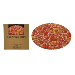 Transpac Melamine Retro Floral App Plates Set Of 4 Home Decorations Spring