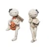 Transpac Resin Mummy Sitter Figurines Set Of 2 Halloween Decor For Tabletop And Mantel Unique Gift Ideas