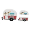 Transpac Ceramic Camper Salt And Pepper Shaker Set Of 2 Charming Home Decor For Spring Kitchen