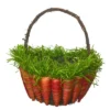 Transpac Foam 13 In. Multicolored Easter Carrot Basket