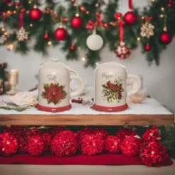 Transpac Christmas Red Cardinal And Poinsette Dolomite Salt And Pepper Shakers Collectables Multicolor 3 In. Set Of 2 -Transpac GUEST 439240e4 e2b6 48e7 b27d eb843d9944fa