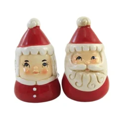 Tabletop 3.5 Inch Mr./Mrs. Claus Salt And Pepper , Christmas Johanna Parker (2PC) -Transpac GUEST 443b5cd1 e2cd 4a23 95cc b8477e511a99