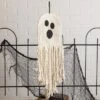 Transpac Rope Ghost Door Hanger Wall Sign Polyester Halloween Decoration Indoor Use Seasonal Decor Gift