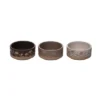 Transpac Stoneware 3.27 In. Multicolor Harvest Wildflower Ramekin Set Of 3