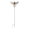Transpac Metal Bee Garden Stake Colorful Outdoor Decor For Spring Home Decorations Perfect Gift For Garden Lovers