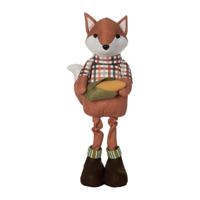 Transpac Plush Standing Fox Figurine - Adorable Fall Harvest Decor - Soft Multicolor Tabletop Decoration And Gift Idea 1 Transpac Plush Standing Fox Figurine - Adorable Fall Harvest Decor - Soft Multicolor Tabletop Decoration And Gift Idea