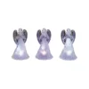 Transpac Acrylic Light Up Angel Decor Set Of 3 Christmas Home Decorations For Festive Holiday Cheer