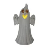 Transpac MGO Light Up White Ghost Figurine Halloween Tabletop Decor Battery Operated Prelit Indoor Gift Seasonal Decoration