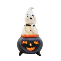 Halloween 5.75 In Cutie Ghost Figurine Halloween Figurine , Lighted Halloween Decor Light Up Cauldron (1PC) -Transpac GUEST 71d5d20a 6930 48ef b6af 95992f1dfb87
