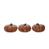 Transpac Small Vintage Light Up Pumpkin Decor - Charming Resin Decorative Object For Fall And Halloween Home Decor