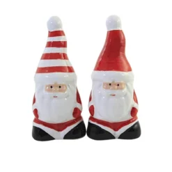 Tabletop 3.5 Inch Santa Salt & Pepper Shaker Set , Christmas Claus (2PC) -Transpac GUEST 7878e599 b5f8 4c7c 8d82 2f5ab17d3f5f
