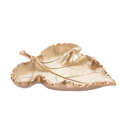 Transpac 9.37 In Gold Harvest Leaf Decorative Object Polyresin Fall Home Decor 1 Transpac 9.37 In Gold Harvest Leaf Decorative Object Polyresin Fall Home Decor