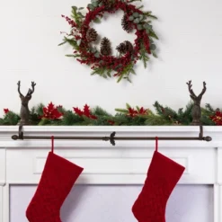 Transpac Iron Reindeer Stocking Holder For Home Christmas Decorations Perfect For Holiday Cheer -Transpac GUEST 7b4cdfae 48d2 4753 9385 9a64f2fc5889