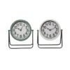 Transpac Set Of 2 Metal Table Clocks Everyday Home Decorations Iron Design