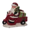 Transpac 8.25 In Holiday Vespa Santa With Music Christmas Decorative Object Dolomite Festive Home Decor
