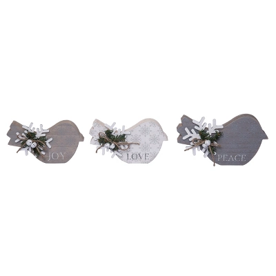 Transpac MDF Bird Decor With Metal Snowflake Set Of 3 Christmas Home Decorations For Festive Holiday Decor 1 Transpac MDF Bird Decor With Metal Snowflake Set Of 3 Christmas Home Decorations For Festive Holiday Decor