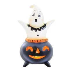 Halloween 5.75 In Cutie Ghost Figurine Halloween Figurine , Lighted Halloween Decor Light Up Cauldron (1PC) -Transpac GUEST 8fe61f1b 8c63 4c25 8809 de237374de52