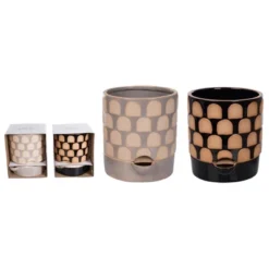 Transpac Large Terracotta Etched Self Water Planter Set Of 2 For Home Decor Spring Planters Terracotta