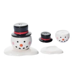 Transpac Dolomite Melted Snowman Salt And Pepper Shaker Set Of 3 For Christmas Holiday Table Decor -Transpac GUEST 9bab71cb cb4a 4ec8 b1d5 7b94e3c371f4