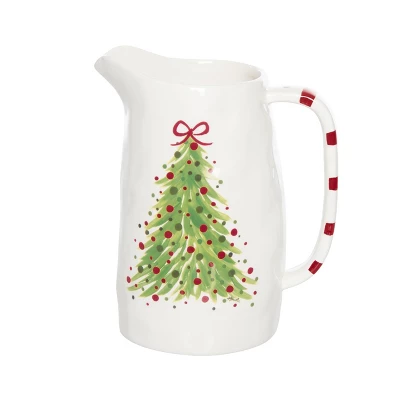 Transpac Ceramic Pitcher Dot Tree 51.5oz Multicolor Beverage Server For Christmas Tabletop Decor And Entertaining 1 Transpac Ceramic Pitcher Dot Tree 51.5oz Multicolor Beverage Server For Christmas Tabletop Decor And Entertaining