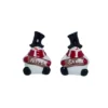Transpac Ceramic Frosties Salt And Pepper Shakers Set Of 2 Christmas Home Decorations