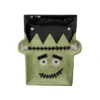 Transpac 12.25 Inch Halloween Frankenstein Platter With Spreader For Treats Snacks Indoor Parties Durable Dolomite Green Design