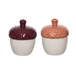 Transpac Harvest Classic Acorns Ceramic Salt And Pepper Shakers Collectables Multicolor 3.43 In. Set Of 2 -Transpac GUEST a4025253 2feb 4c3c 981a 01ee134f6267