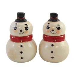 Transpac 3.75 In Nostalgic Snowman Winter Salt And Pepper Shaker , Christmas Johanna Parker (2PC) -Transpac GUEST af0e7c8c 833a 4ebc 88a7 632980284e9f