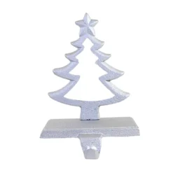 Christmas 6.5 Inch Cast Iron Silver Stocking Holder Stocking Holder , Mantle Silver (1PC) -Transpac GUEST b1b364e4 f1fe 4fc7 b40c 0fca578cc8e6