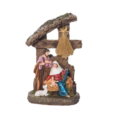 Transpac 9.75 In Holiday Manger Nativity Scene Figurine Polyresin Christmas Decorative Object 1 Transpac 9.75 In Holiday Manger Nativity Scene Figurine Polyresin Christmas Decorative Object