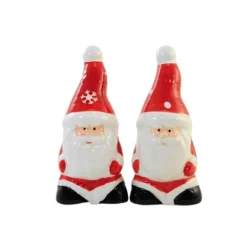 Tabletop 3.5 Inch Santa Salt & Pepper Shaker Set , Christmas Claus (2PC) -Transpac GUEST bebfa038 185a 477e 9804 bcbcec39be65
