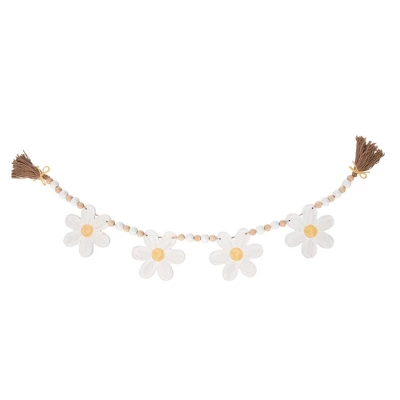 Transpac MDF Beads With Daisies Spring Home Decorations Decorative Objects For A Fresh Seasonal Touch 1 Transpac MDF Beads With Daisies Spring Home Decorations Decorative Objects For A Fresh Seasonal Touch
