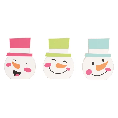 Transpac MDF Jolly Snowman Decor Set Of 3 Christmas Home Decorations For Festive Holiday Cheer 1 Transpac MDF Jolly Snowman Decor Set Of 3 Christmas Home Decorations For Festive Holiday Cheer