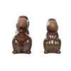 Transpac Ceramic Brown Harvest Squirrel Salt And Pepper Shaker Set Of 2 Stoneware 2.7 In Decorative Kitchen Decor