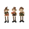 Transpac Resin Farmer Scarecrow Sitter Set Of 3 Decorative Figurines For Fall Harvest Indoor Tabletop Decor