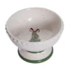 Transpac Ceramic Ice Cream Bowl With Tree Art Design 10.5oz Multicolor Perfect For Desserts And Holiday Celebrations