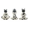 Transpac Resin Mummy Posing Cat Figurine Set Of 3 Halloween Home Decorations